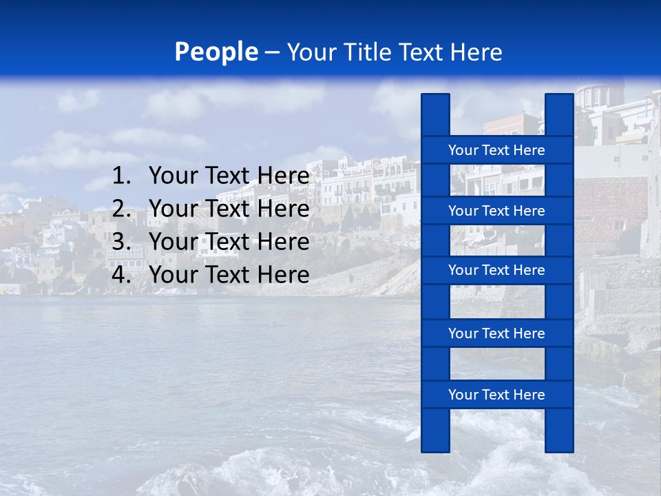 Nature Blue City PowerPoint Template