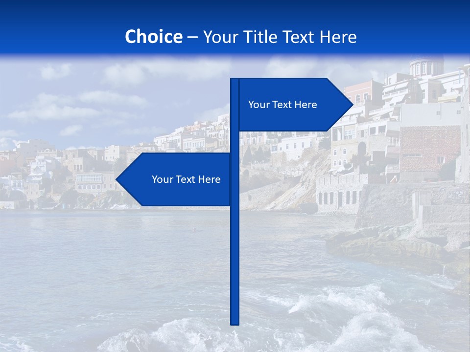 Nature Blue City PowerPoint Template