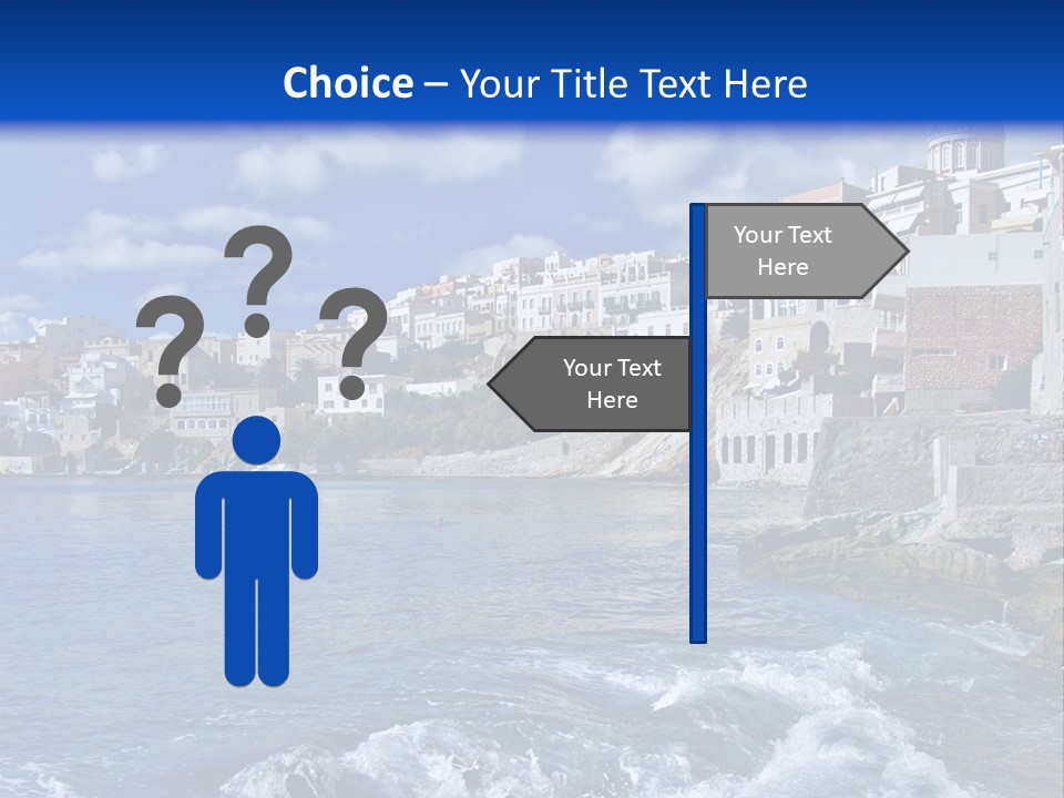 Nature Blue City PowerPoint Template