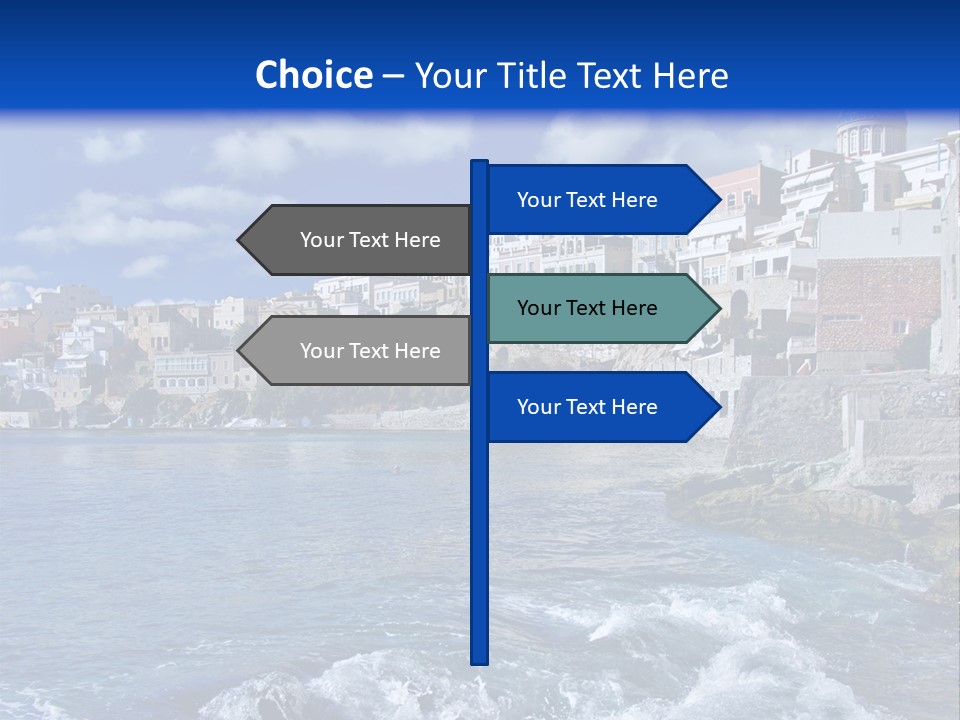 Nature Blue City PowerPoint Template