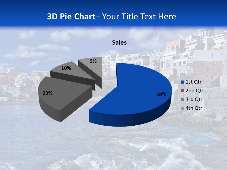 Nature Blue City PowerPoint Template