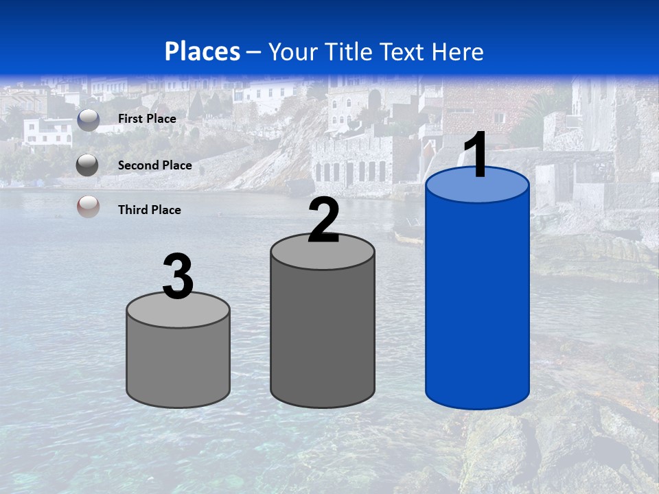 Cyclade Window Tourism PowerPoint Template