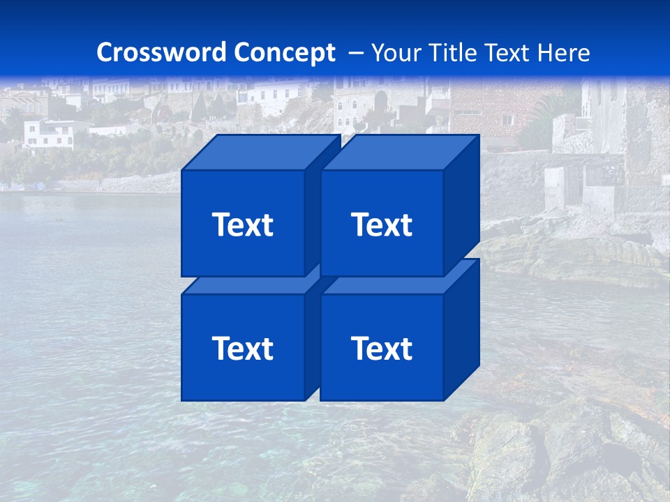 Cyclade Window Tourism PowerPoint Template