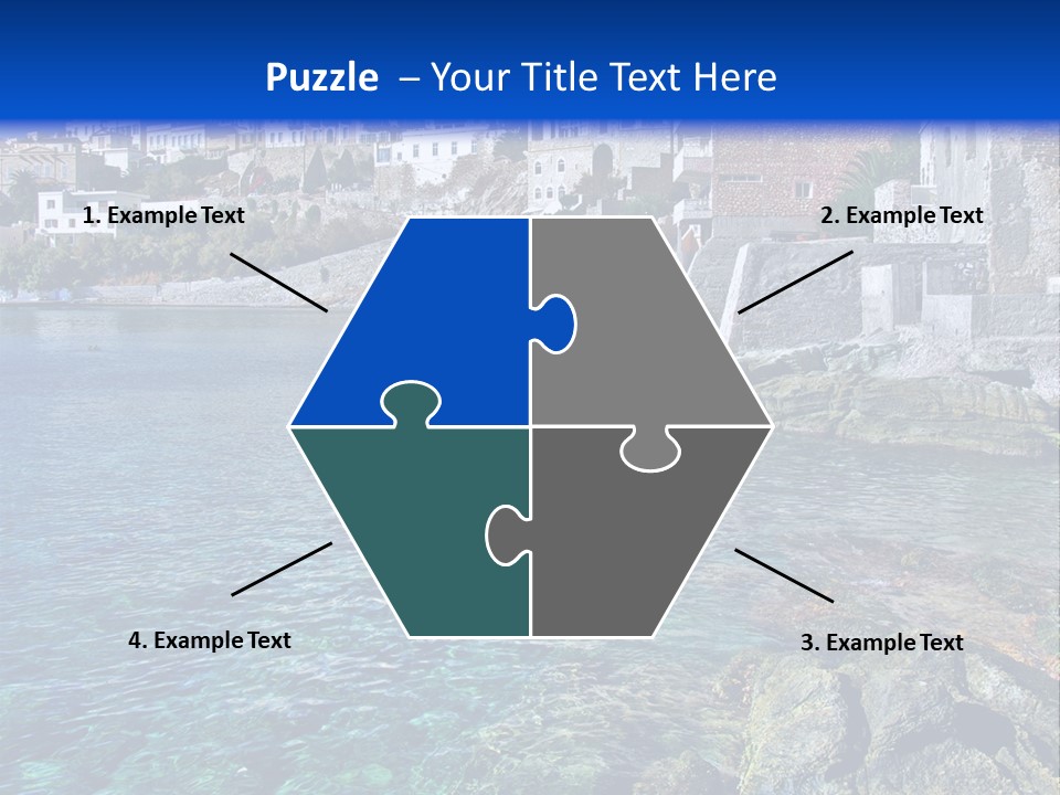 Cyclade Window Tourism PowerPoint Template