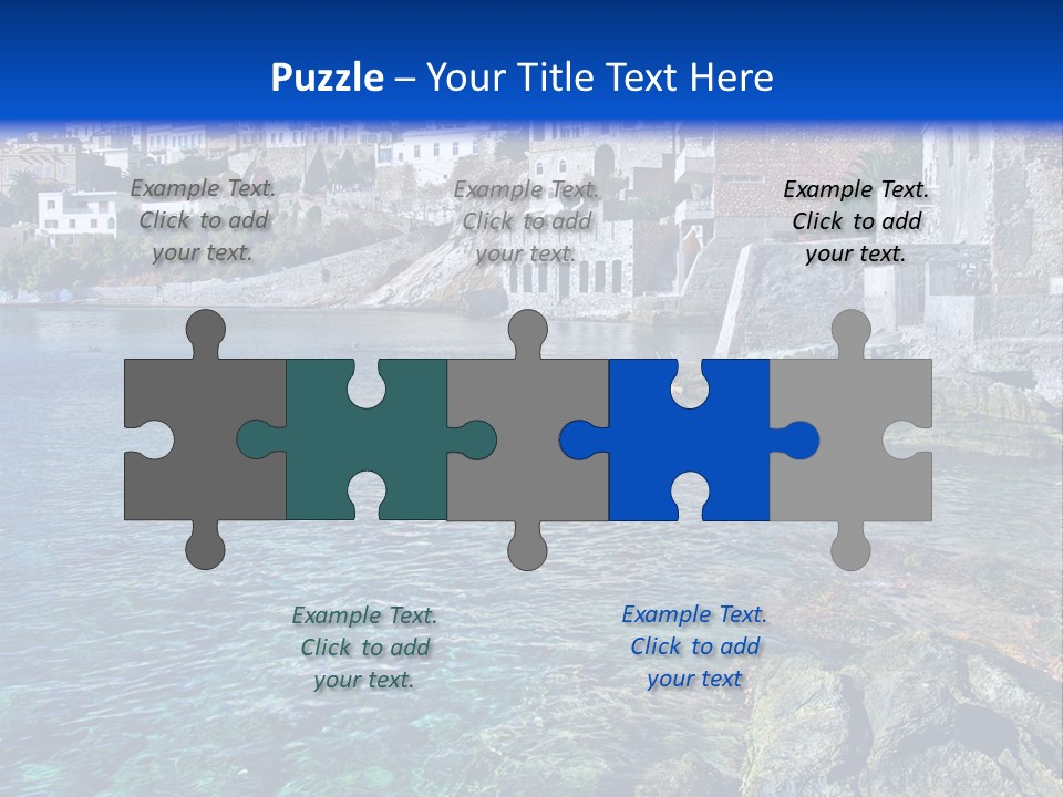 Cyclade Window Tourism PowerPoint Template