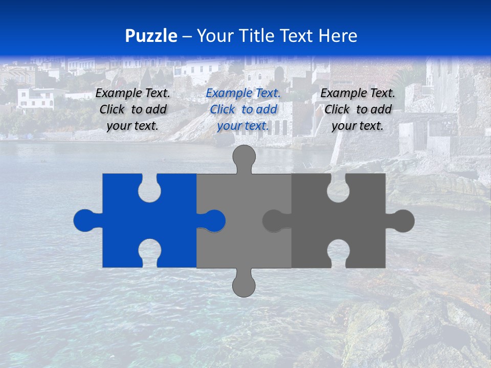 Cyclade Window Tourism PowerPoint Template