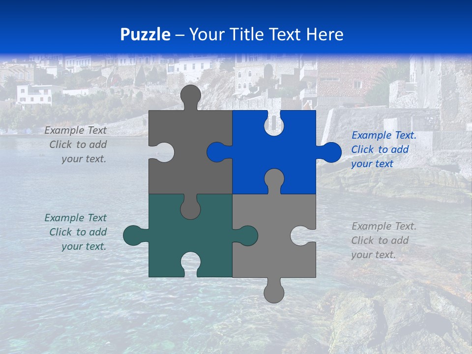 Cyclade Window Tourism PowerPoint Template
