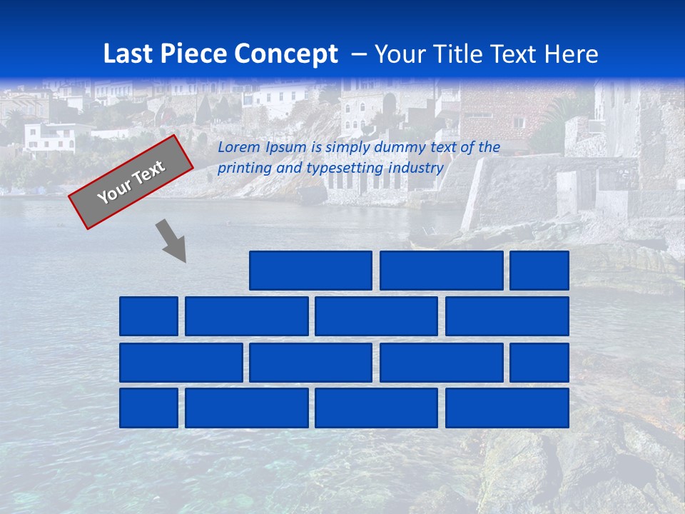 Cyclade Window Tourism PowerPoint Template