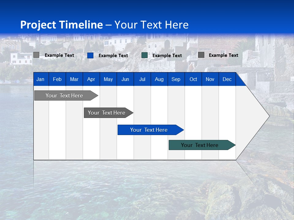 Cyclade Window Tourism PowerPoint Template