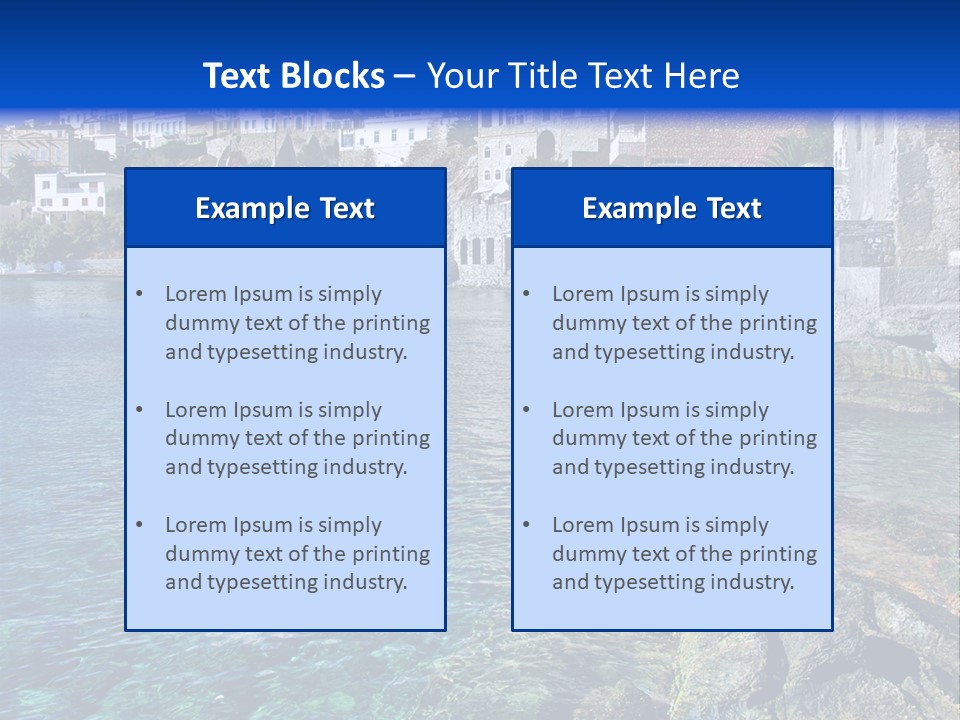 Cyclade Window Tourism PowerPoint Template