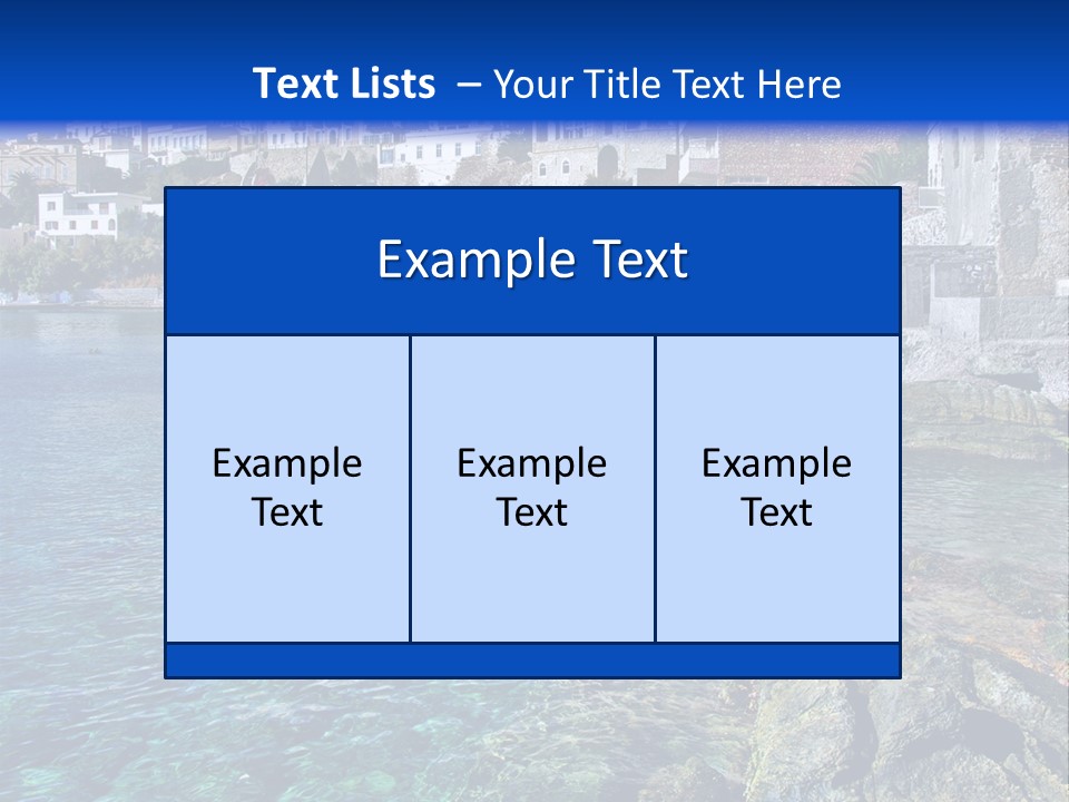 Cyclade Window Tourism PowerPoint Template