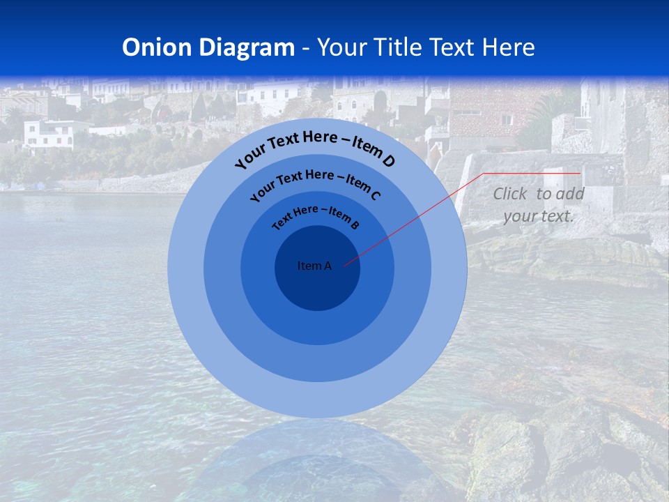Cyclade Window Tourism PowerPoint Template