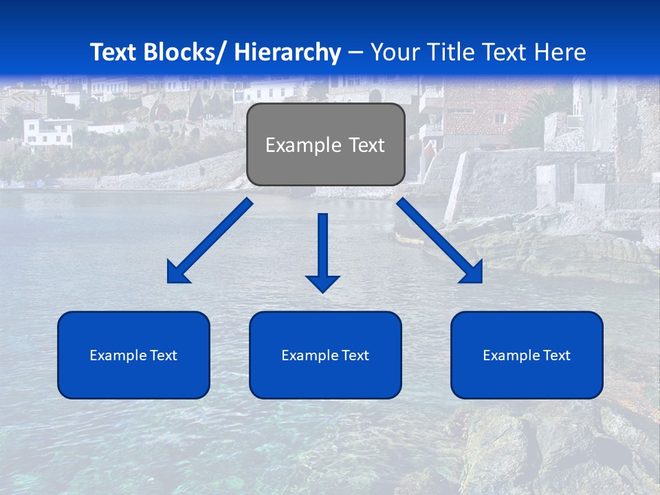 Cyclade Window Tourism PowerPoint Template