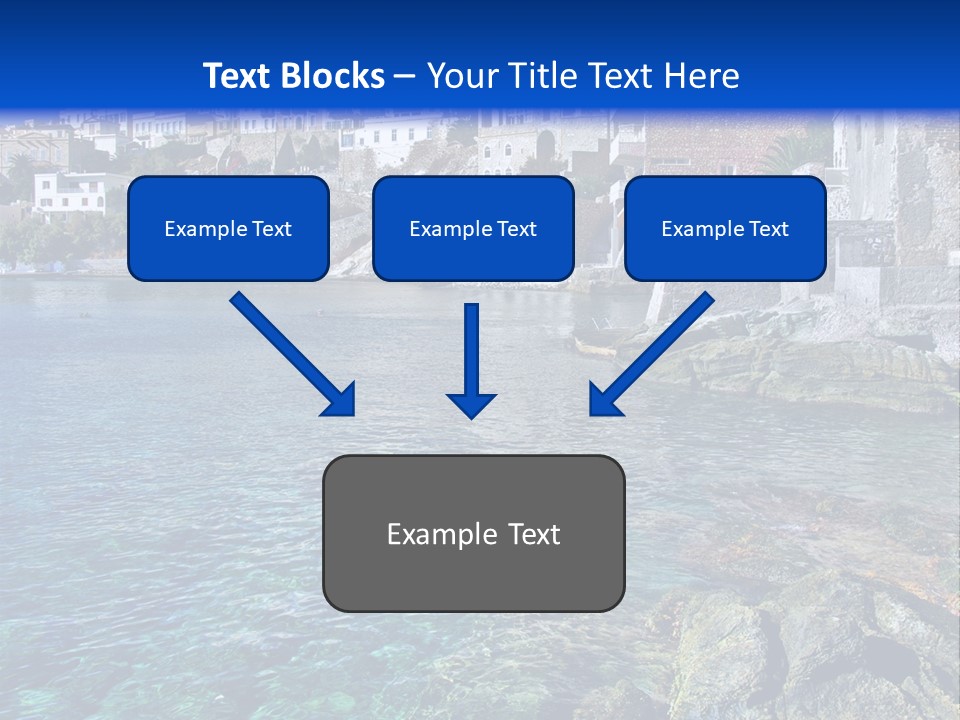 Cyclade Window Tourism PowerPoint Template