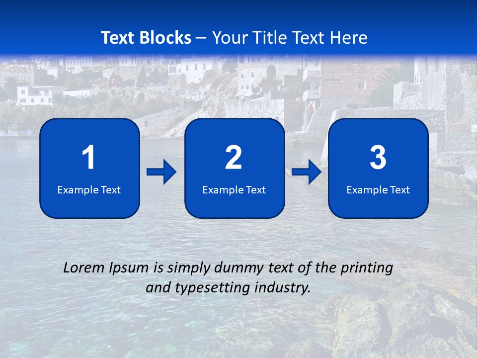 Cyclade Window Tourism PowerPoint Template