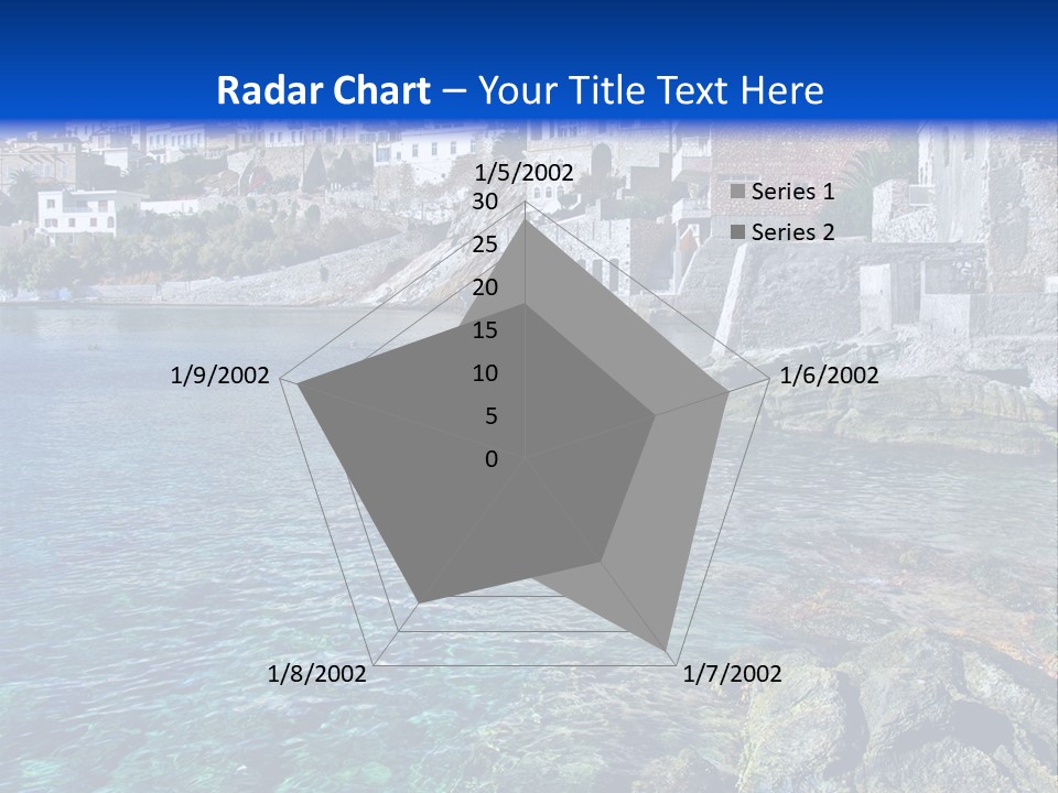 Cyclade Window Tourism PowerPoint Template