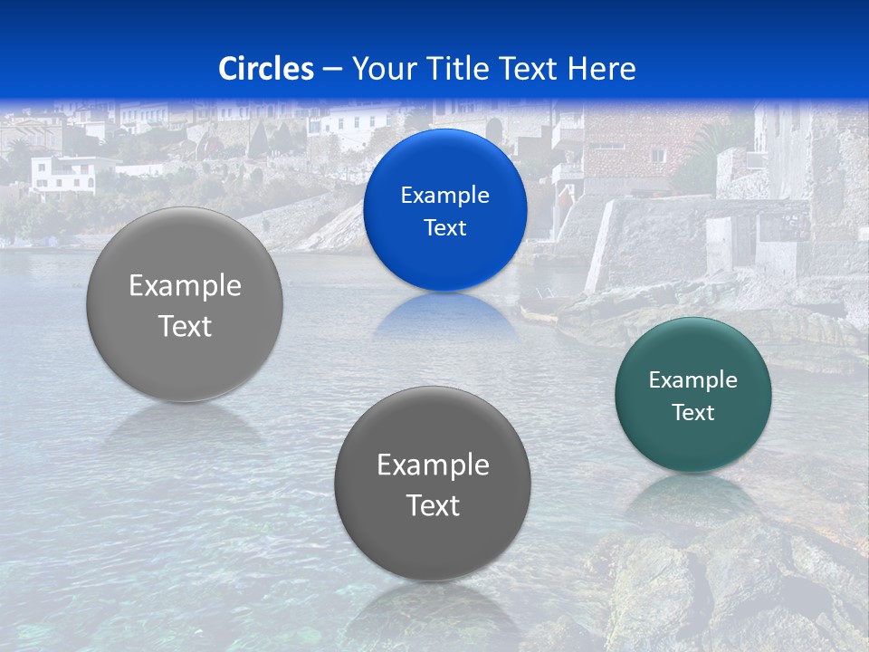 Cyclade Window Tourism PowerPoint Template