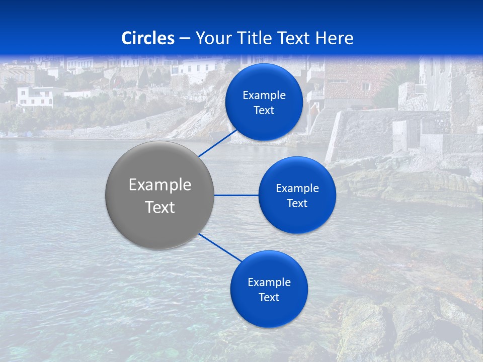 Cyclade Window Tourism PowerPoint Template