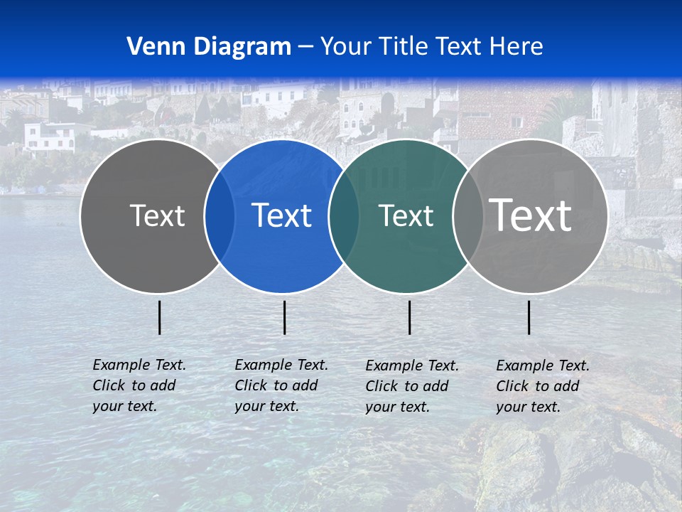 Cyclade Window Tourism PowerPoint Template