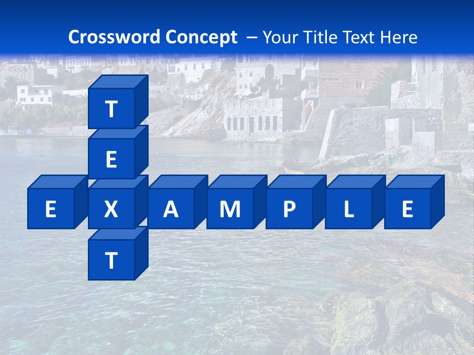 Cyclade Window Tourism PowerPoint Template