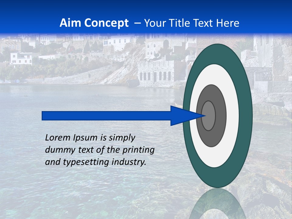 Cyclade Window Tourism PowerPoint Template