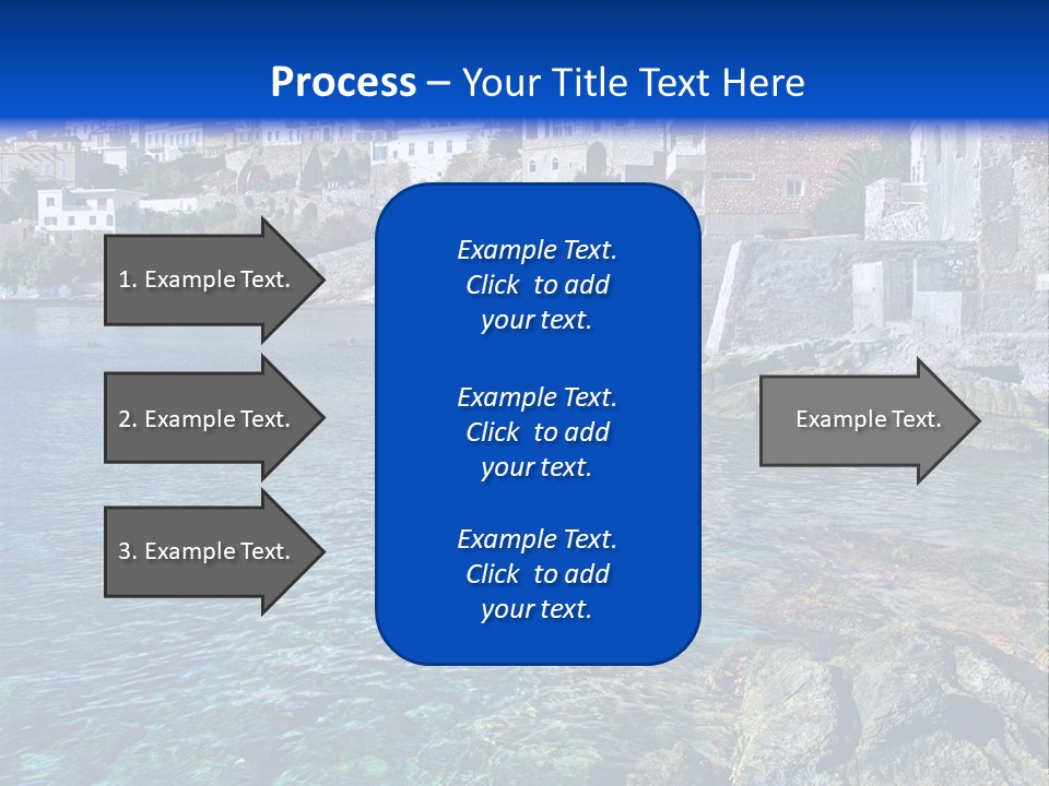 Cyclade Window Tourism PowerPoint Template