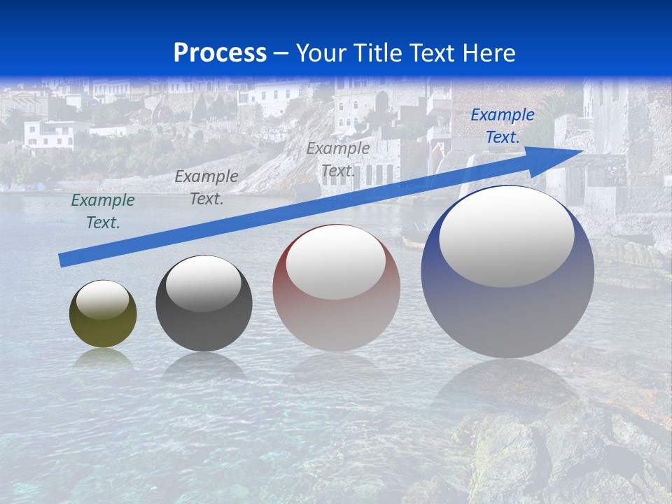 Cyclade Window Tourism PowerPoint Template