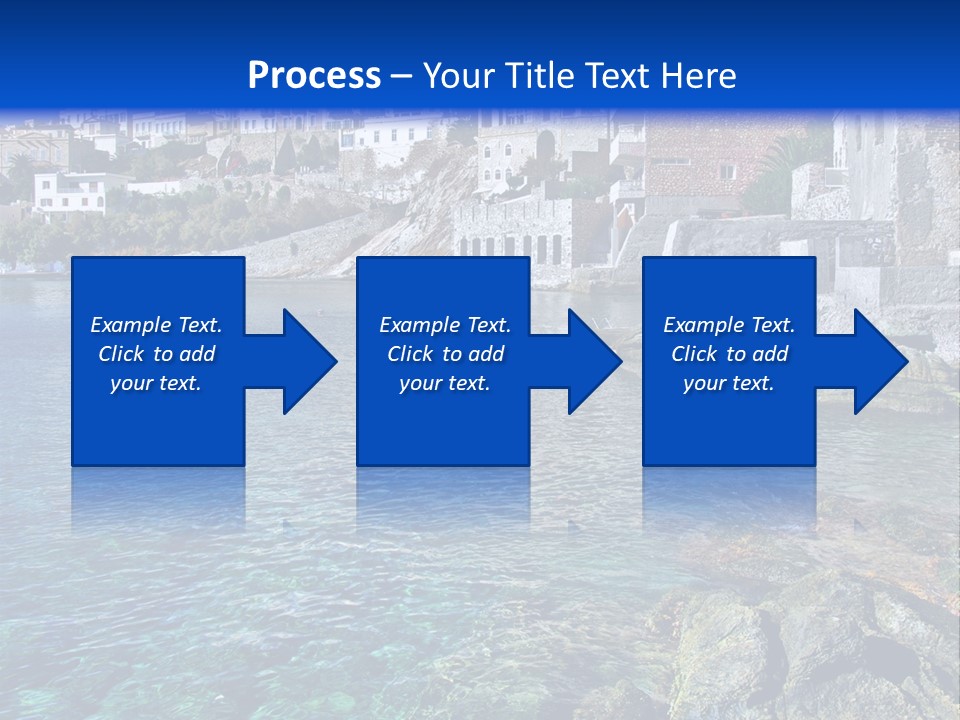 Cyclade Window Tourism PowerPoint Template