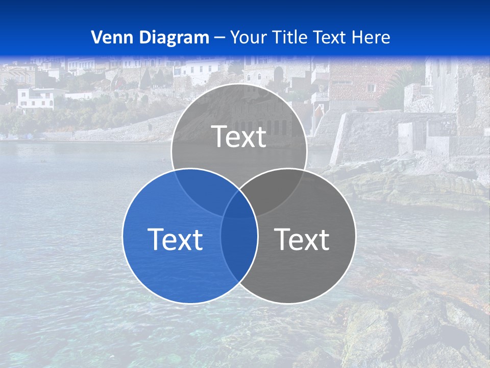 Cyclade Window Tourism PowerPoint Template