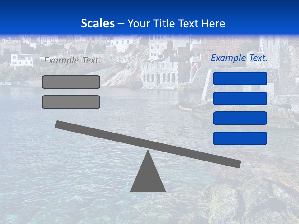 Cyclade Window Tourism PowerPoint Template