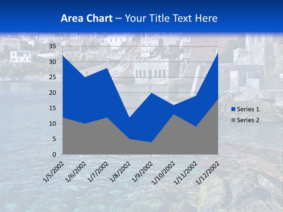 Cyclade Window Tourism PowerPoint Template
