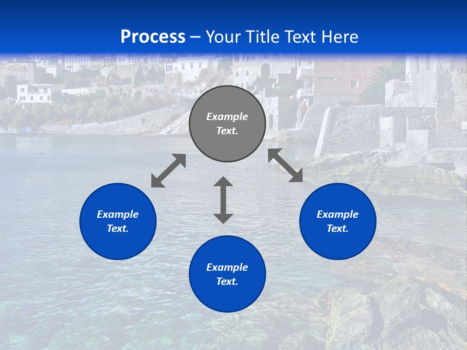 Cyclade Window Tourism PowerPoint Template