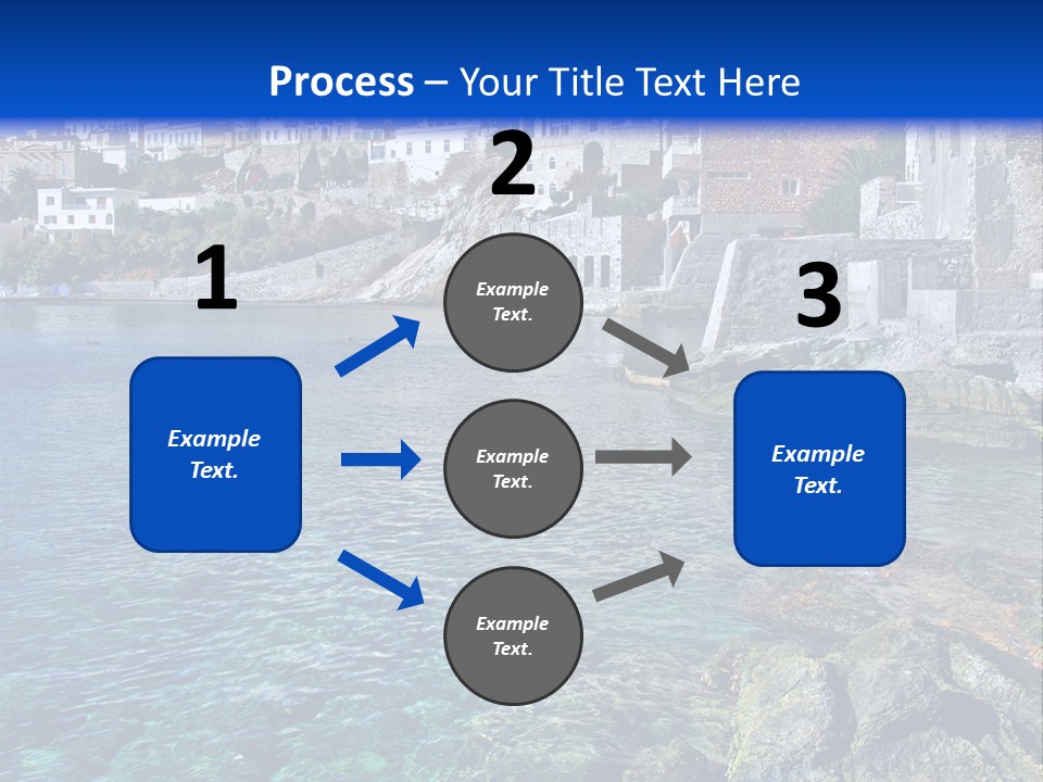 Cyclade Window Tourism PowerPoint Template