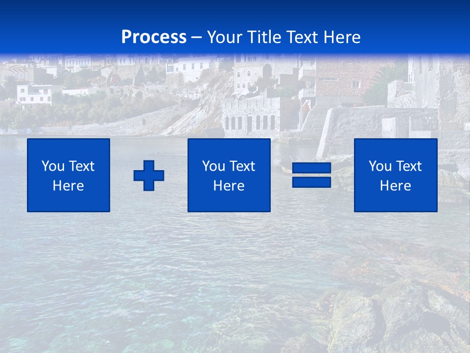 Cyclade Window Tourism PowerPoint Template