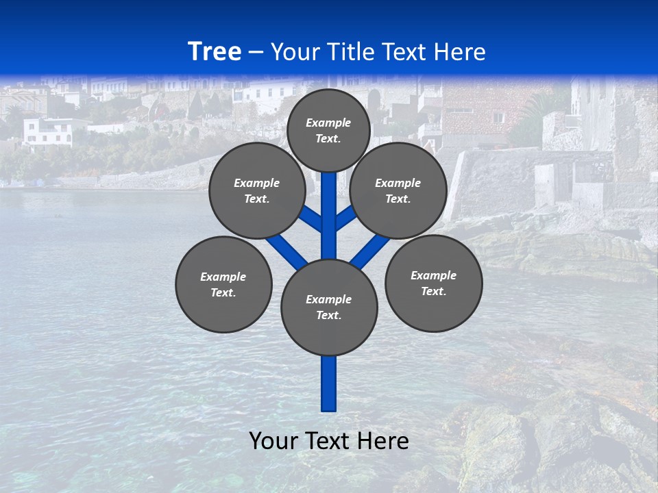 Cyclade Window Tourism PowerPoint Template