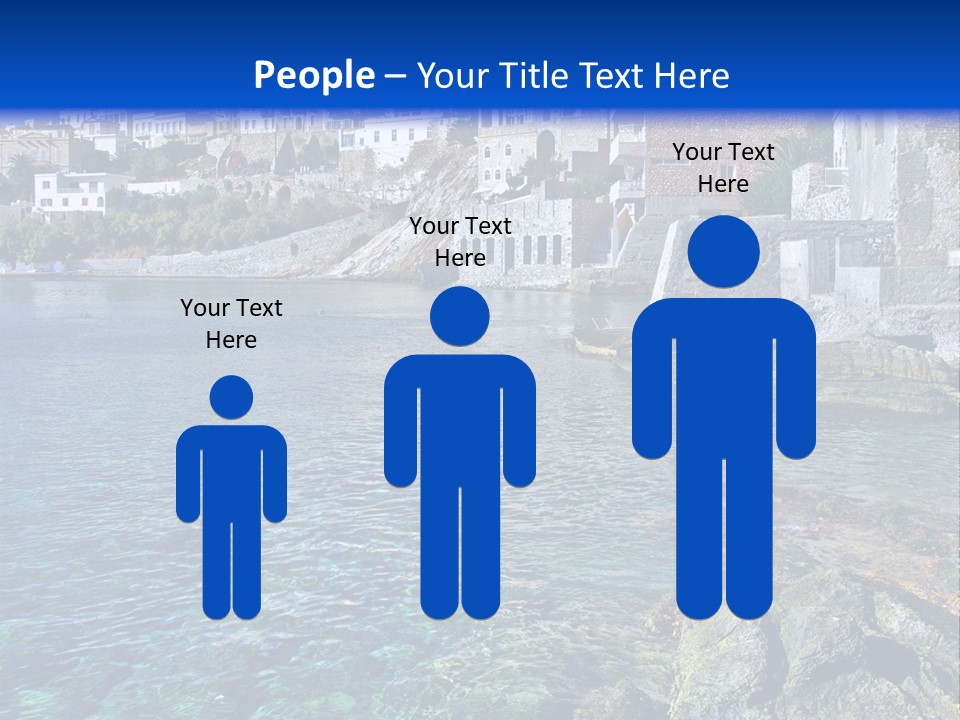 Cyclade Window Tourism PowerPoint Template