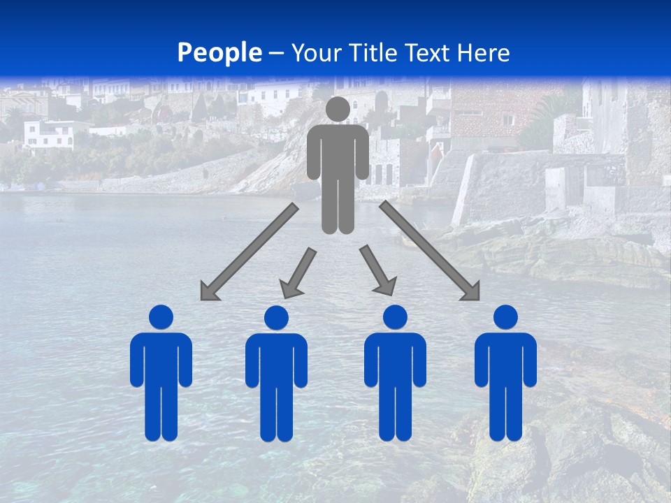 Cyclade Window Tourism PowerPoint Template