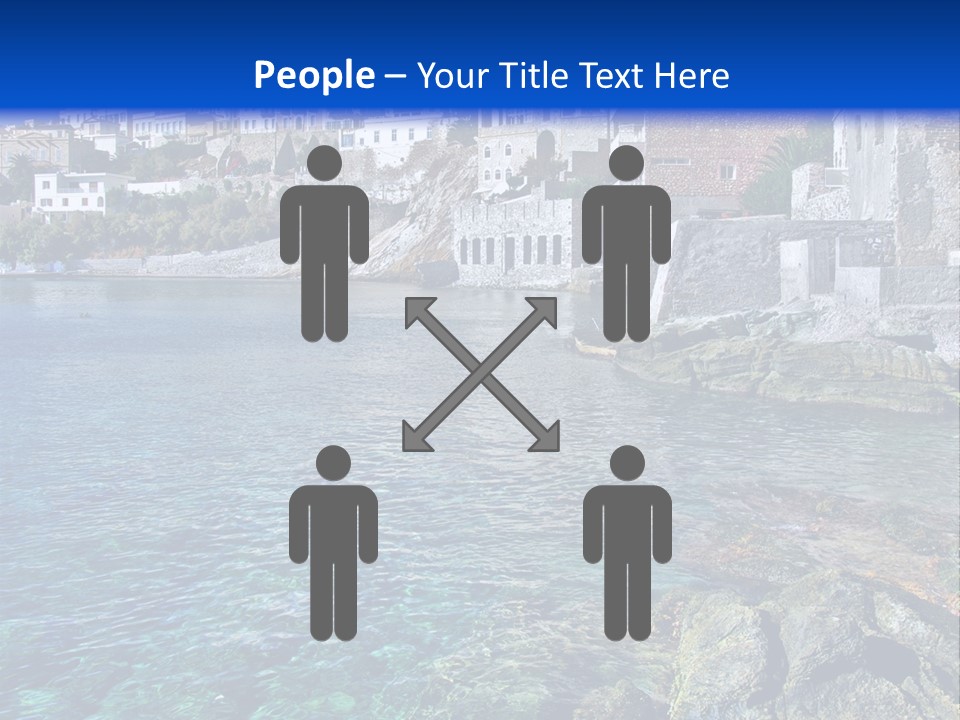 Cyclade Window Tourism PowerPoint Template