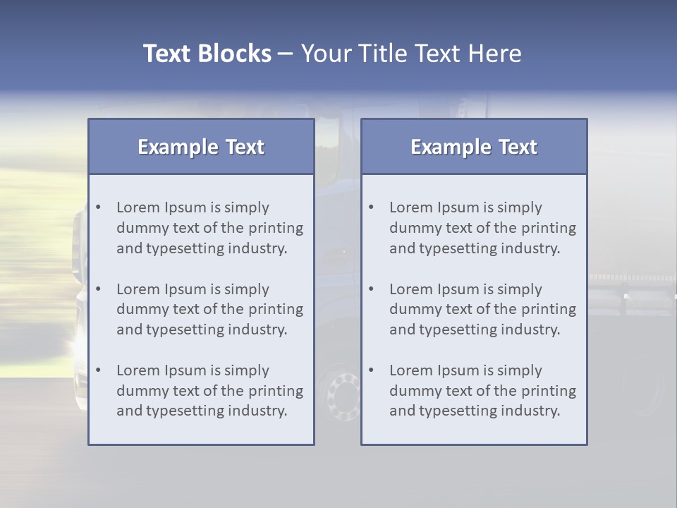 Freeway Fast New PowerPoint Template