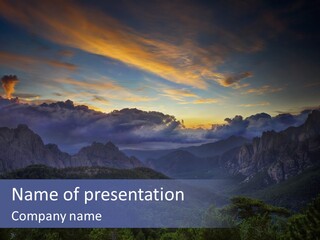 Nature Tourism Landscape PowerPoint Template