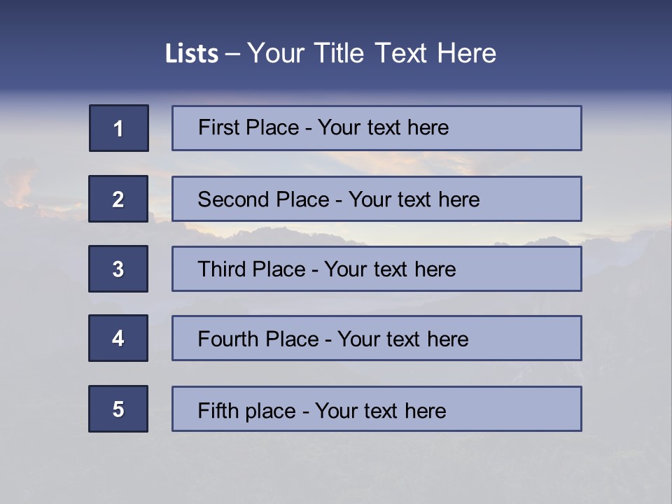 Nature Tourism Landscape PowerPoint Template