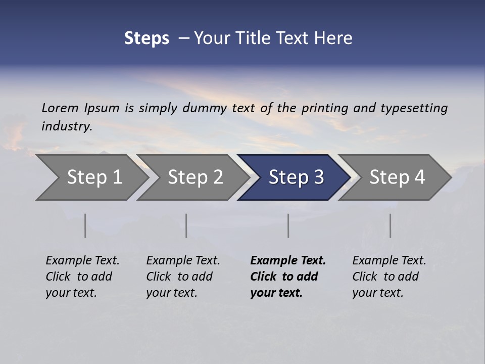 Nature Tourism Landscape PowerPoint Template