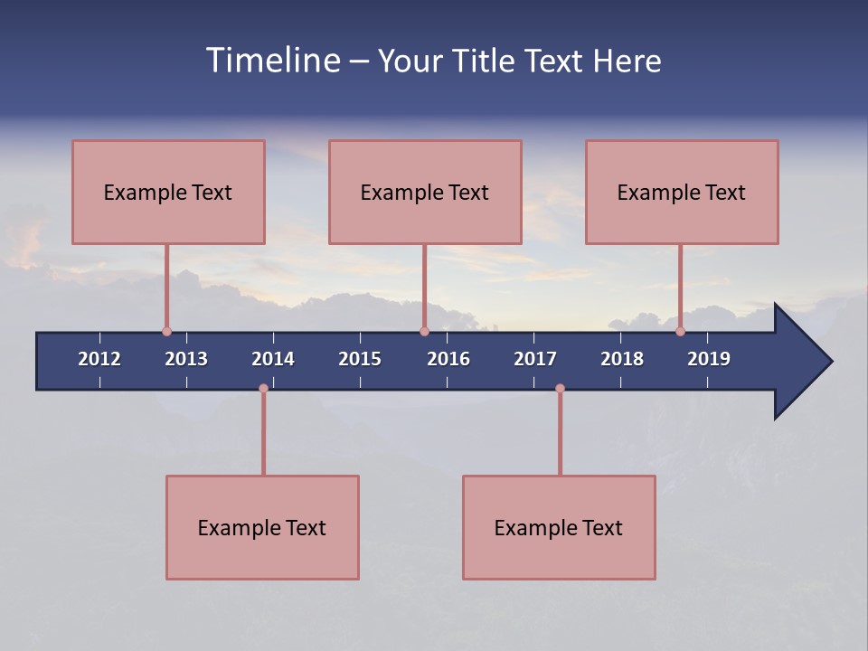 Nature Tourism Landscape PowerPoint Template
