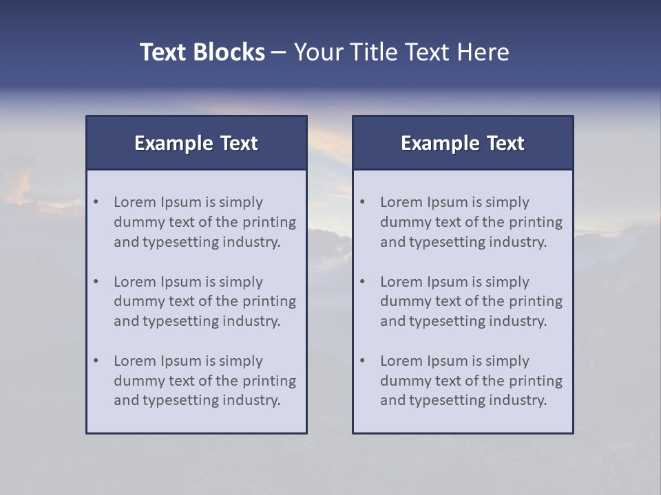 Nature Tourism Landscape PowerPoint Template