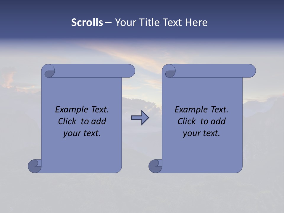 Nature Tourism Landscape PowerPoint Template