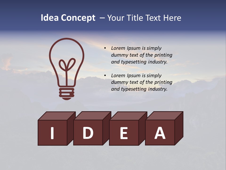 Nature Tourism Landscape PowerPoint Template