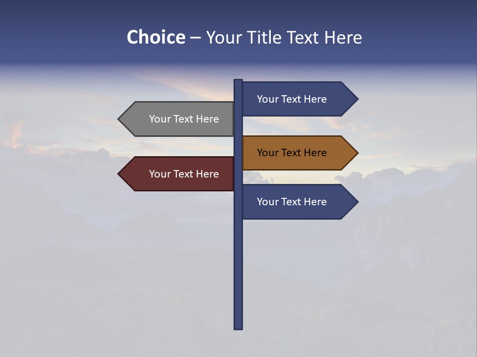 Nature Tourism Landscape PowerPoint Template