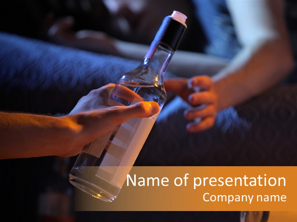 Alcohol Dependency Alcohol Consumption PowerPoint Template