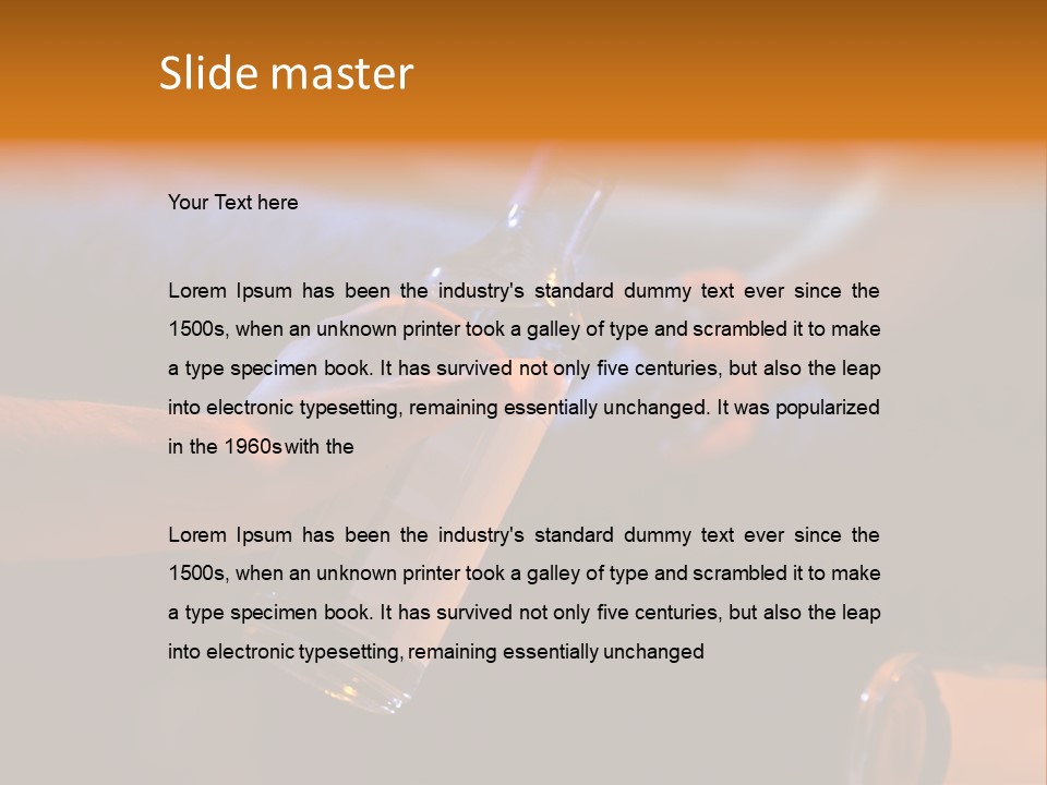 Alcohol Dependency Alcohol Consumption PowerPoint Template