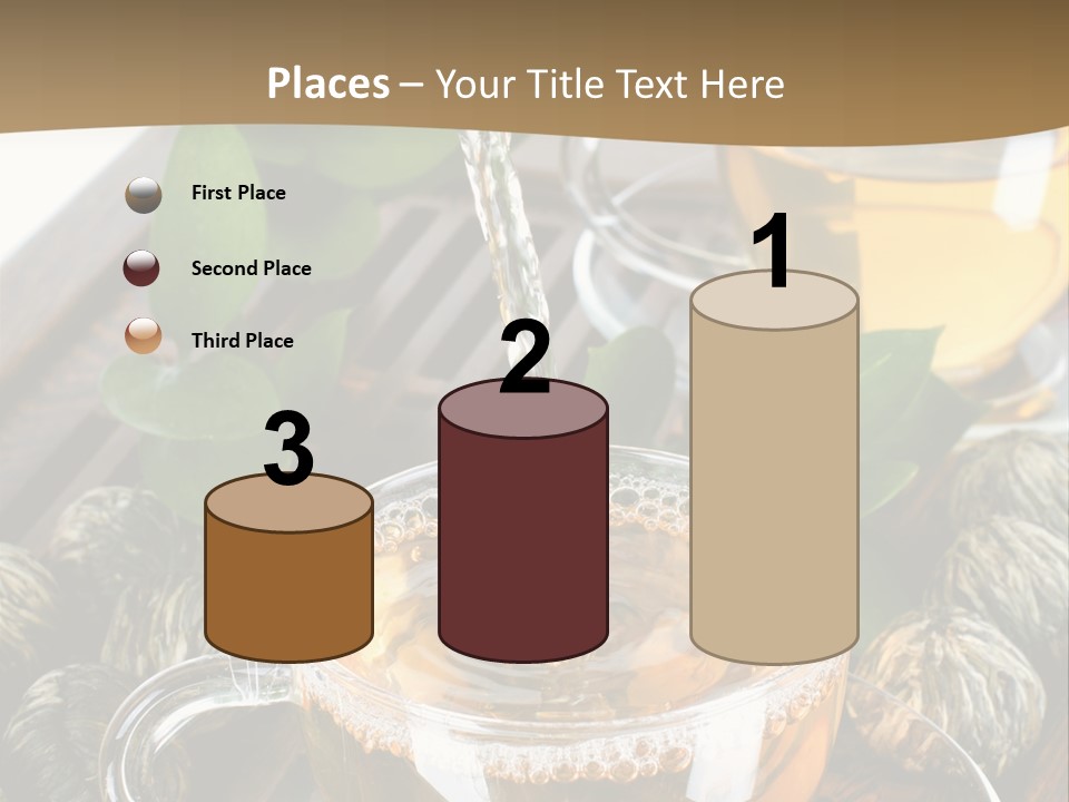 Glass Green Tea PowerPoint Template